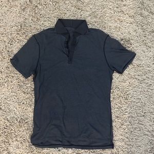 Lululemon Men’s Short Sleeve Black Polo - Large